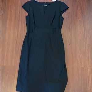 Antonio Melani Black Shadow Stripe Dress